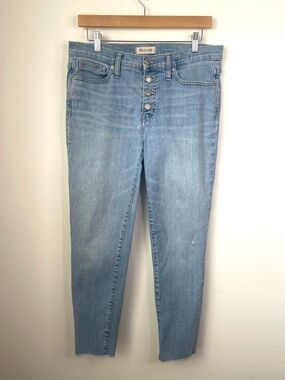 Madewell Light Wash High-Rise Button-Fly Jeans size 30